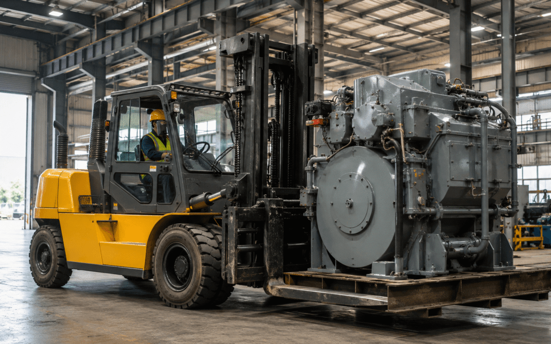 Forklift 10 Ton untuk Pemindahan Mesin dan Material Berat