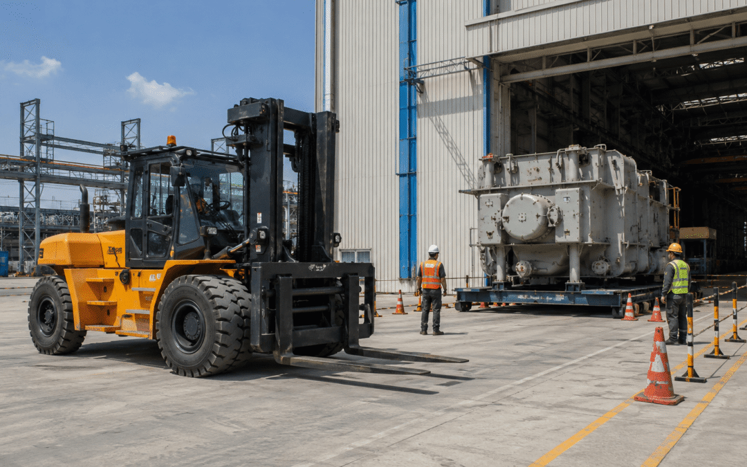 Persiapan Area Kerja Sebelum Forklift Heavy Duty Datang